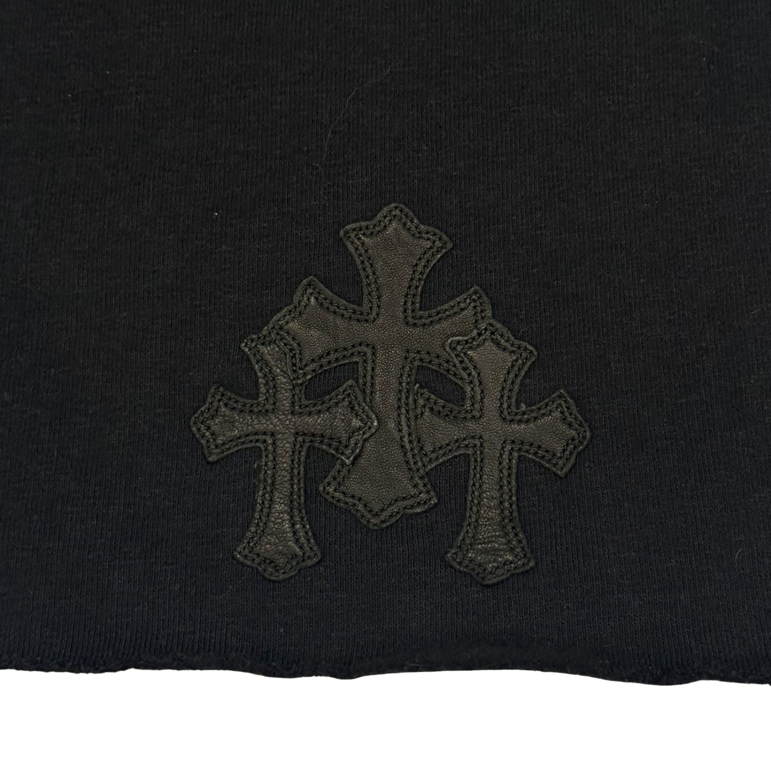 Chrome Hearts Y Not Dagger Cemetery Cross Patch Women's S/S Sweatshirt - Gently Used Size M
