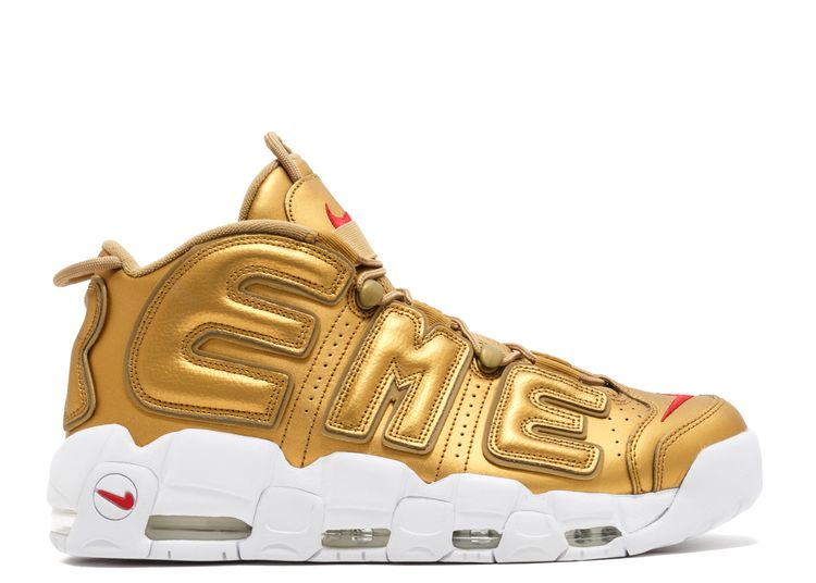 Nike Air More Uptempo Supreme Suptempo Gold - Pre-Owned Size 9.5 (No original box)