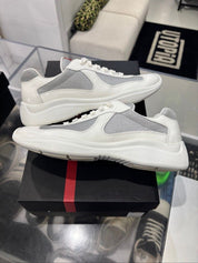 Prada America's Cup White Silver - Lightly Pre-Owned Size 9.5