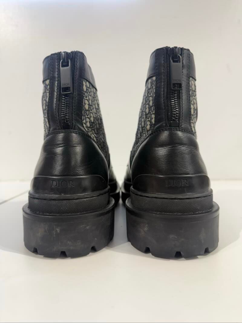 Dior Explorer Ankle Boot Oblique Jacquard Black - Pre-Owned Size 9 (No original box)