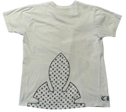 Chroms Hearts Multi-Logo Fleur Knee T-Shirt White (Preowned Size L)