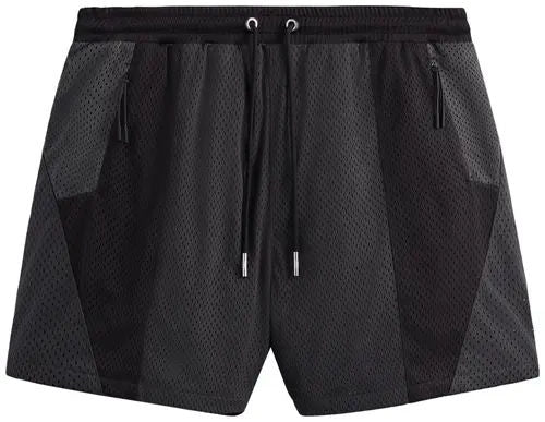 Kith 101 Harden Panelled Mesh Short Black