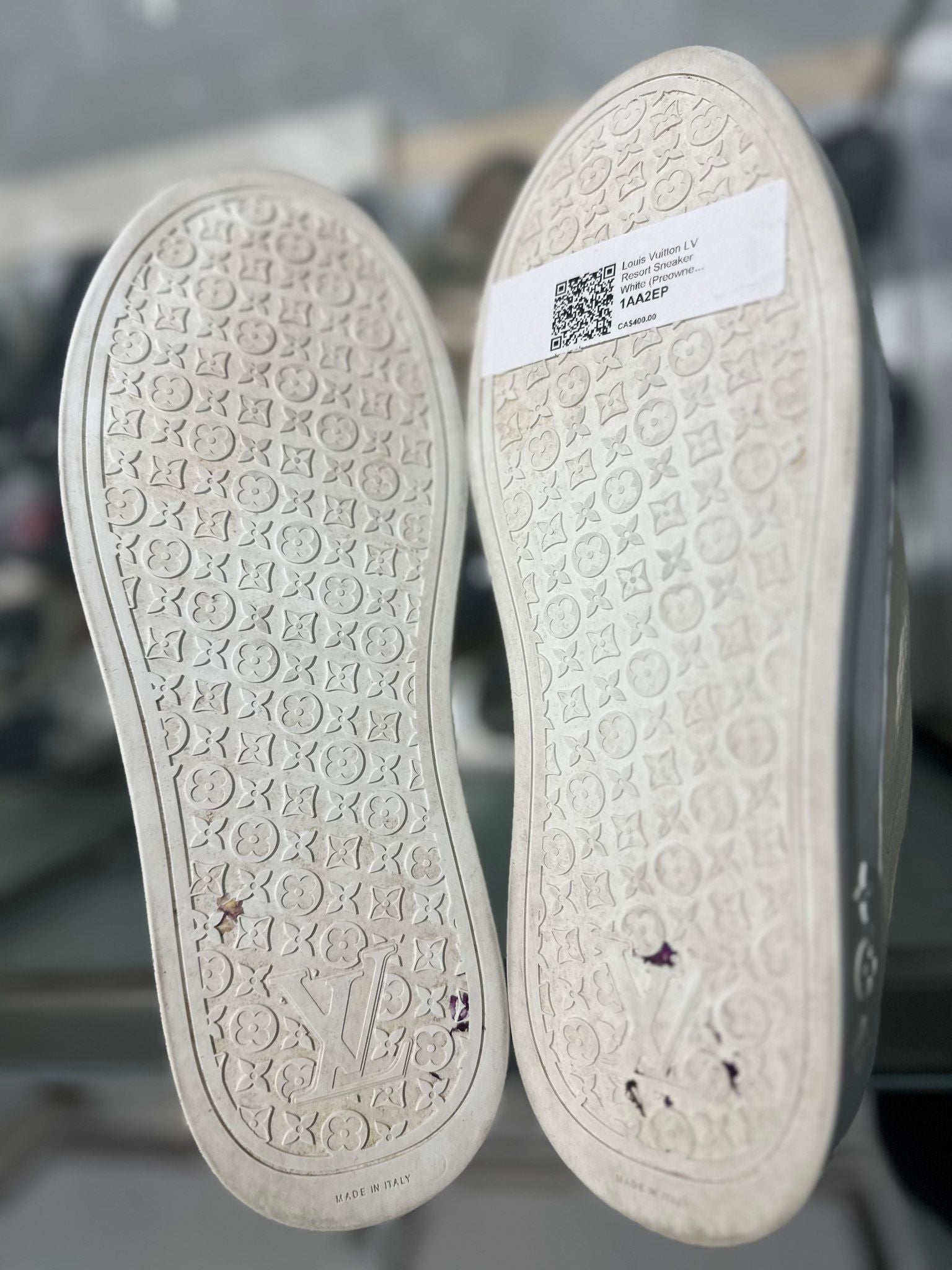 Louis Vuitton LV Resort Sneaker White - Pre-Owned Size LV7.5/US9 (No original box)