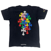 Chrome Hearts Multi Color Cross Cemetery T-shirt Black