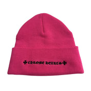 Chrome Hearts CH Embroidered Logo Beanie Pink - Worn Once