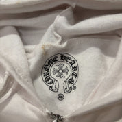 Chrome Hearts Employee Sale Blank Zip-Up Hoodie White (Preowned Size XS #2) - Pre-Owned