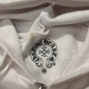 Chrome Hearts Employee Sale Blank Zip-Up Hoodie White  #2 - Pre-Owned Size XS