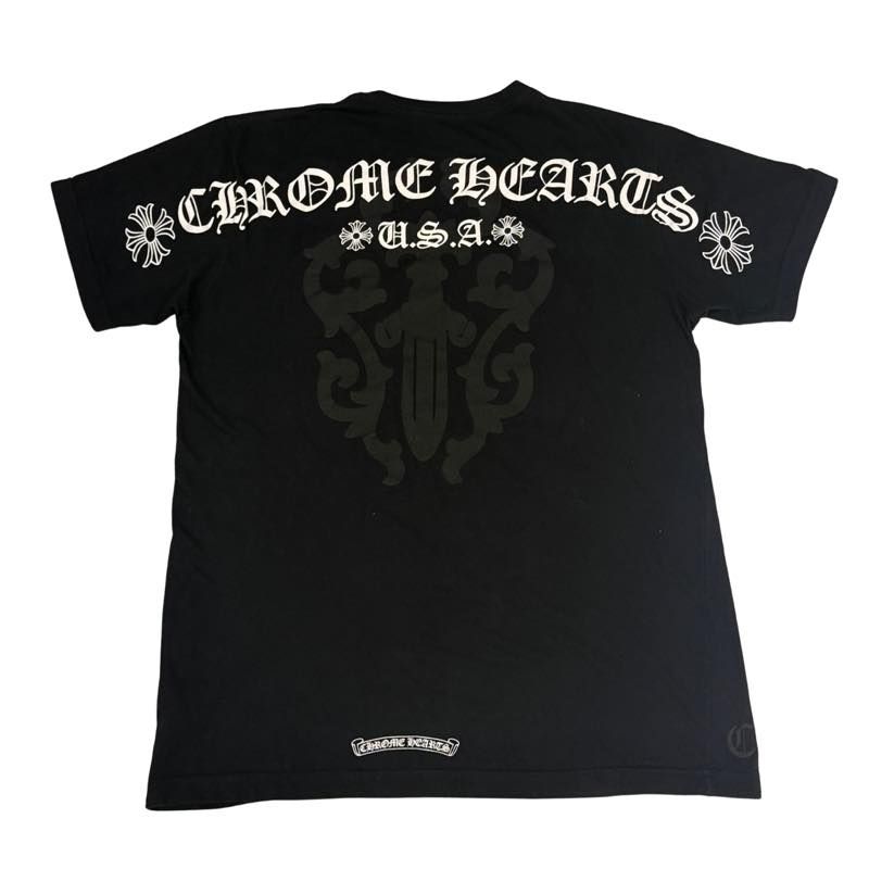 Chrome Hearts Shoulder Logo Dagger T-Shirt Black - Lightly Used Size L