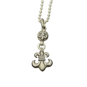 Chrome Hearts One Ball Fleur Pendant w/ 24in Ball Chain - Lightly Used