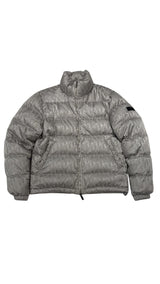 Dior Oblique Technical Jacquard Down Jacket Silver - Lightly Pre-Owned Size M