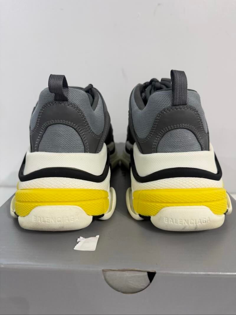 Balenciaga Triple S Grey Yellow Black - Pre-Owned Size 9