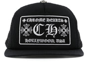 Chrome Hearts CH Hollywood Trucker Hat Black/Black - Pre-Owned