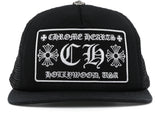Chrome Hearts CH Hollywood Trucker Hat Black/Black - Pre-Owned
