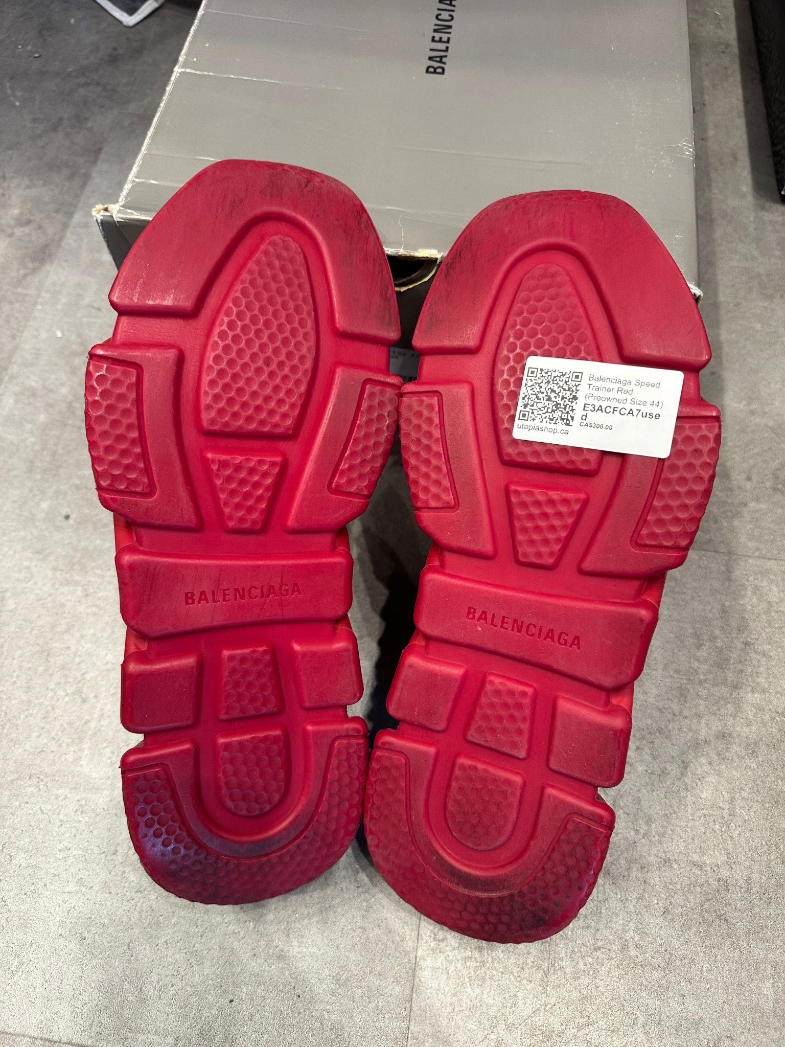 Balenciaga Speed Trainer Red - Pre-Owned Size 44