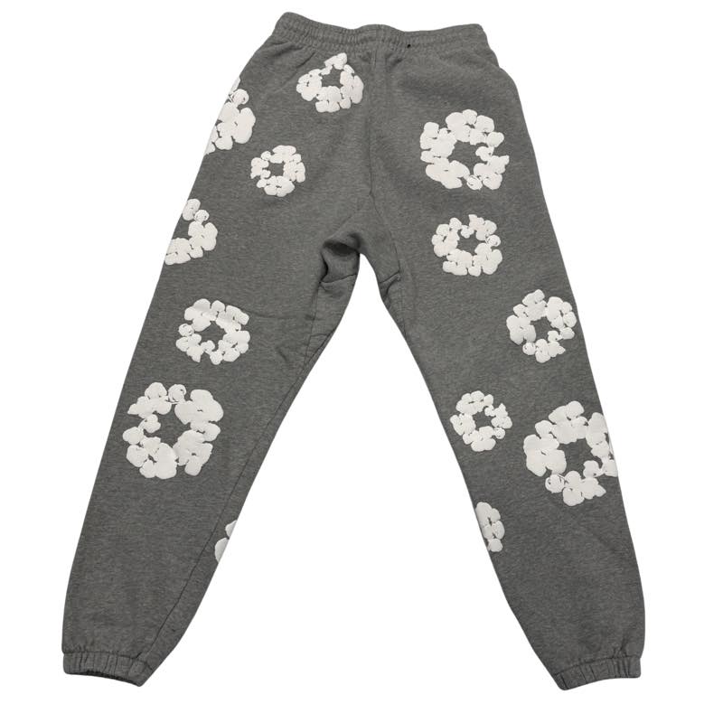 Denim Tears The Cotton Wreath Sweatpants Grey - Lightly Pre-Owned Size S