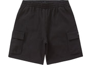 Supreme Small Box Baggy Cargo Sweatshort Black (Preowned Size S) - Pre-Owned
