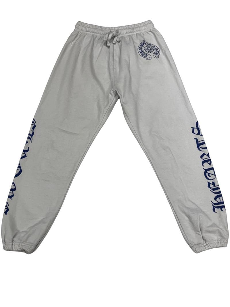 Chrome Hearts Horseshoe Logo Sweatpants White/Blue - Lightly Used Size M
