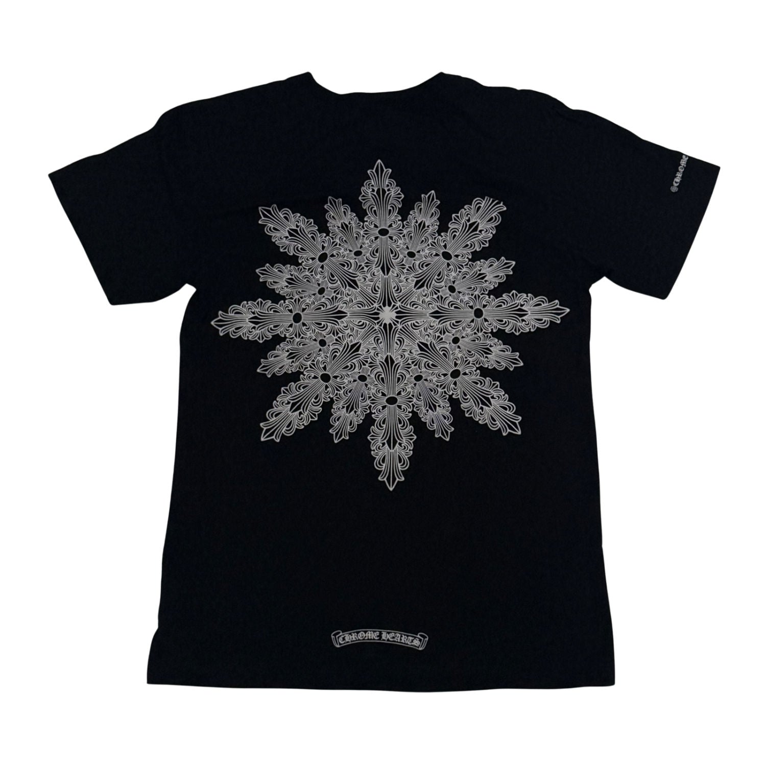 Chrome Hearts Floral Snowflake T-Shirt Black