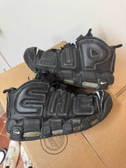 Nike Air More Uptempo Supreme Suptempo Black (Heavily Preowned Size 8.5) - Pre-Owned