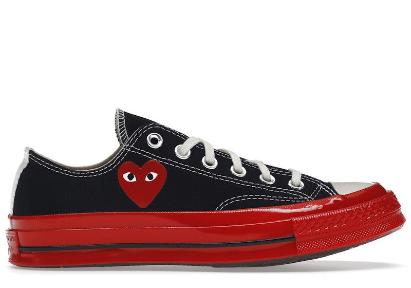 Converse Chuck Taylor All Star 70 Ox Comme des Garcons PLAY Black Red Midsole