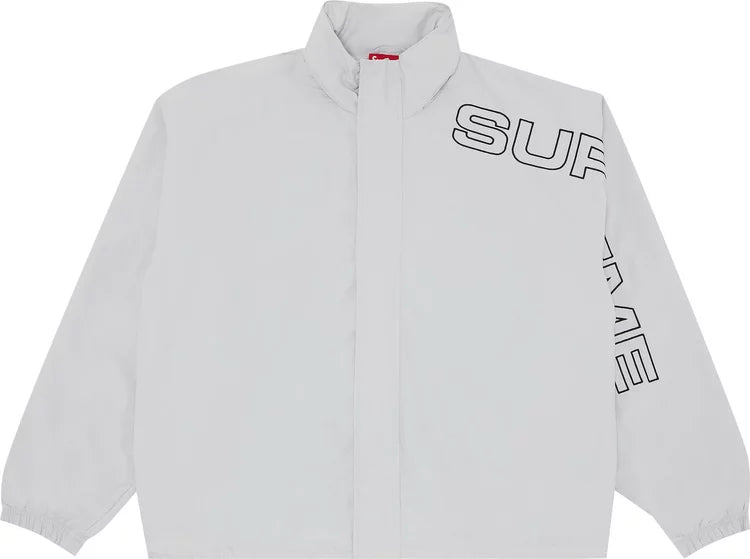 Supreme Spellout Embroidered Track Jacket (FW24) Grey