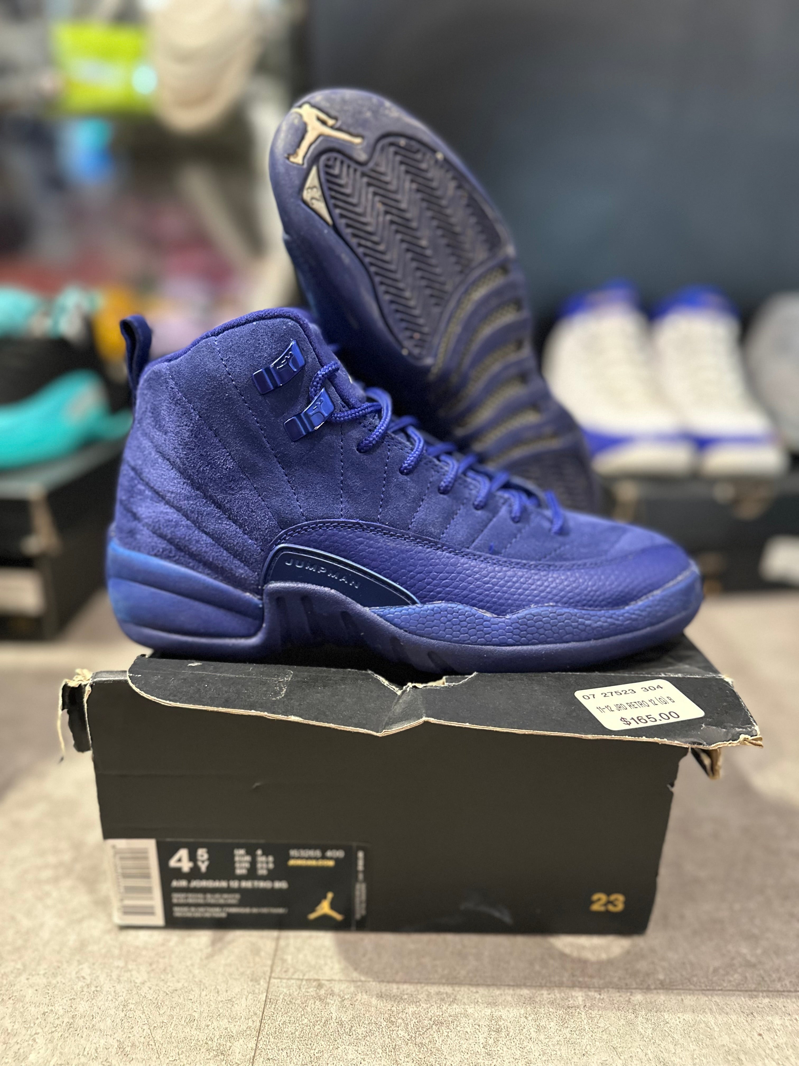 Jordan 12 Retro Deep Royal Blue (GS) (Preowned) - Pre-Owned