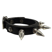 Chrome Hearts Spiked Leather Punk Gunslinger Bracelet - Lightly Used