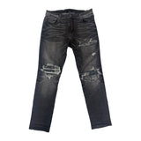 Amiri Distressed Bandana MX1 Jeans Grey - Lightly Used Size 36