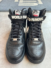 Nike Air Force 1 High Supreme World Famous Black - Pre-Owned Size 10 (No original box)