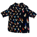 Gallery Dept Satin Button Up Shirt Black - Pre-Owned Size L