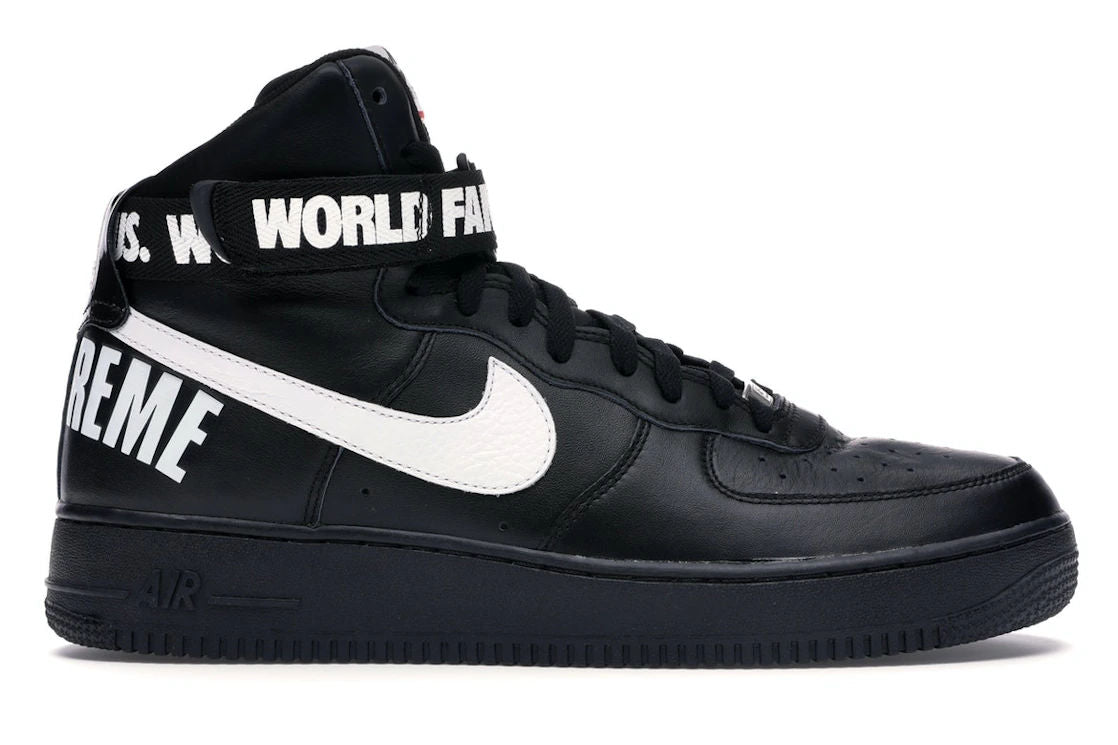 Nike Air Force 1 High Supreme World Famous Black - Pre-Owned Size 10 (No original box)