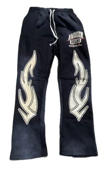 Awoken Dreams V1 Flared Sweatpants Black