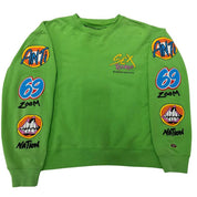 Chrome Hearts Matty Boy Sex Records Crewneck Sweatshirt Green - Pre-Owned Size L