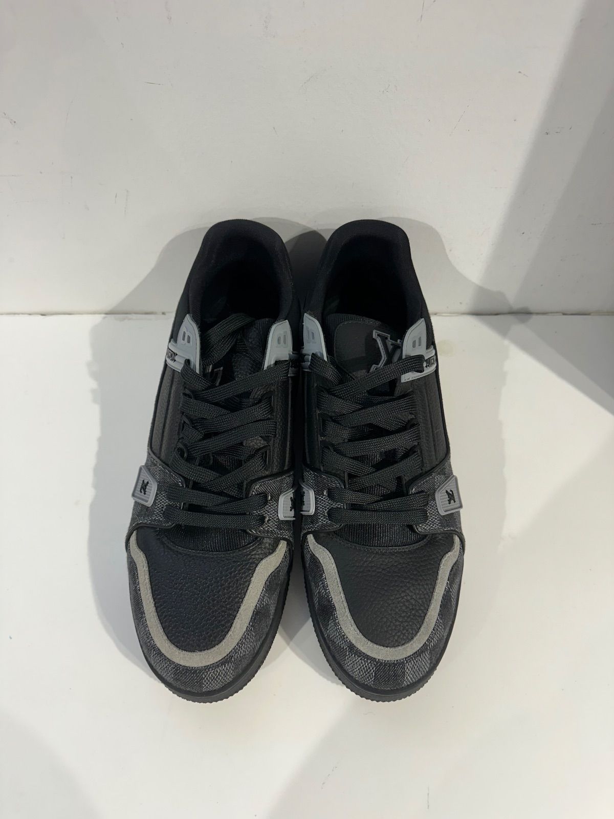 Louis Vuitton LV Trainer Black Damier Denim - Pre-Owned Size 11 (No original box)