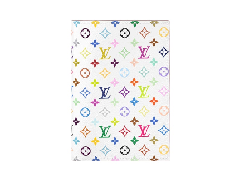 Louis Vuitton x Takashi Murakami Passport Cover White Multicolored