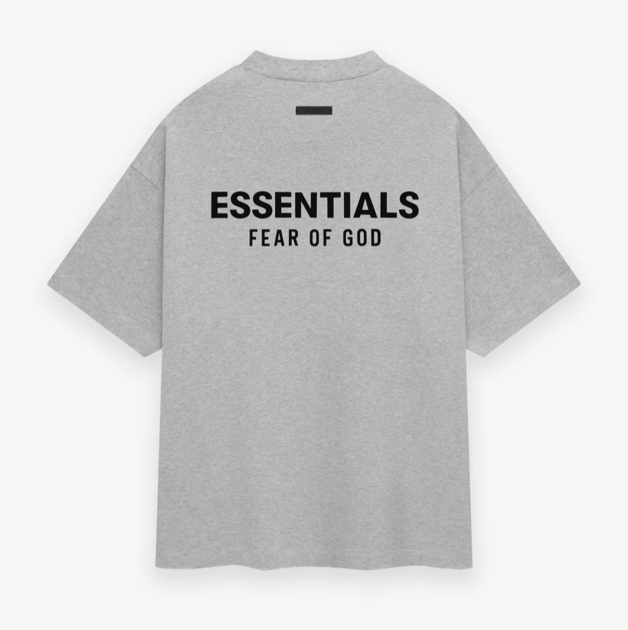 Fear of God Essentials Jersey Crewneck T-Shirt Light Heather Grey (FW24)