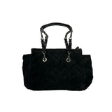 Prada Tessuto Metallo Quilted Black Synthetic Shoulder Bag - Pre-Owned