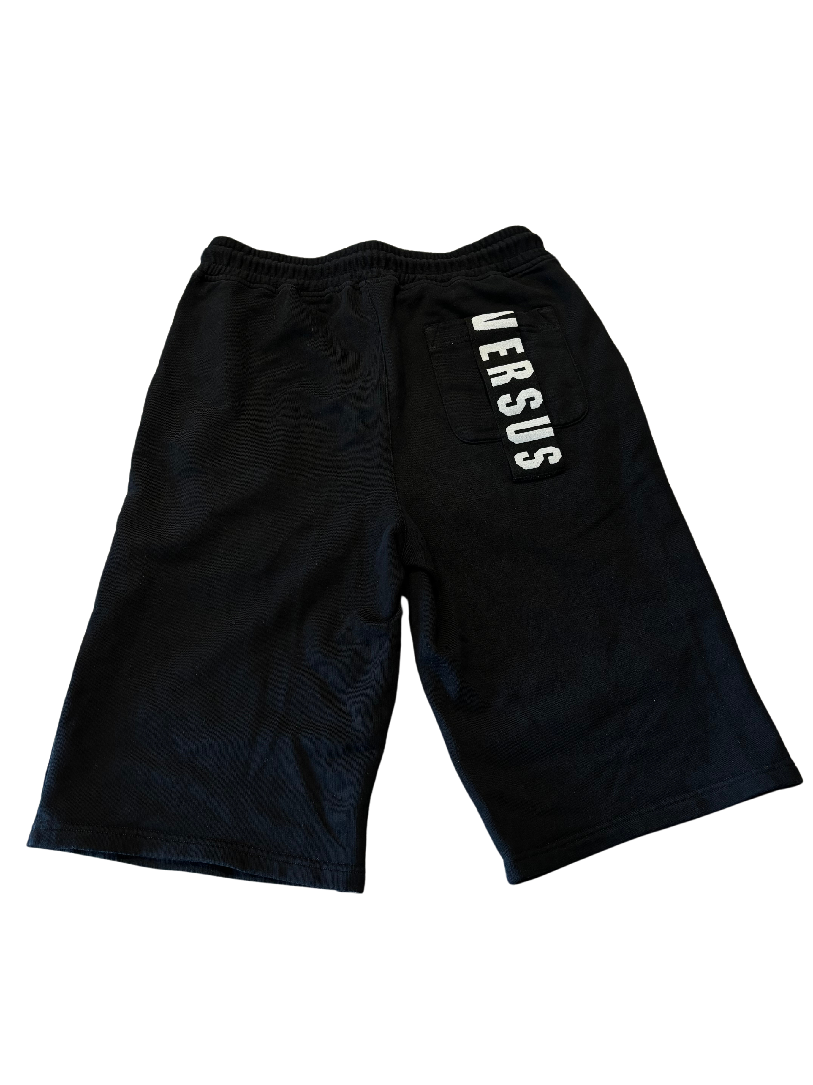Versace Versus Tape Logo Short Black (Preowned) - Pre-Owned