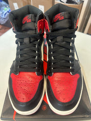 Jordan 1 Retro High OG Bred Toe - Pre-Owned Size 8.5