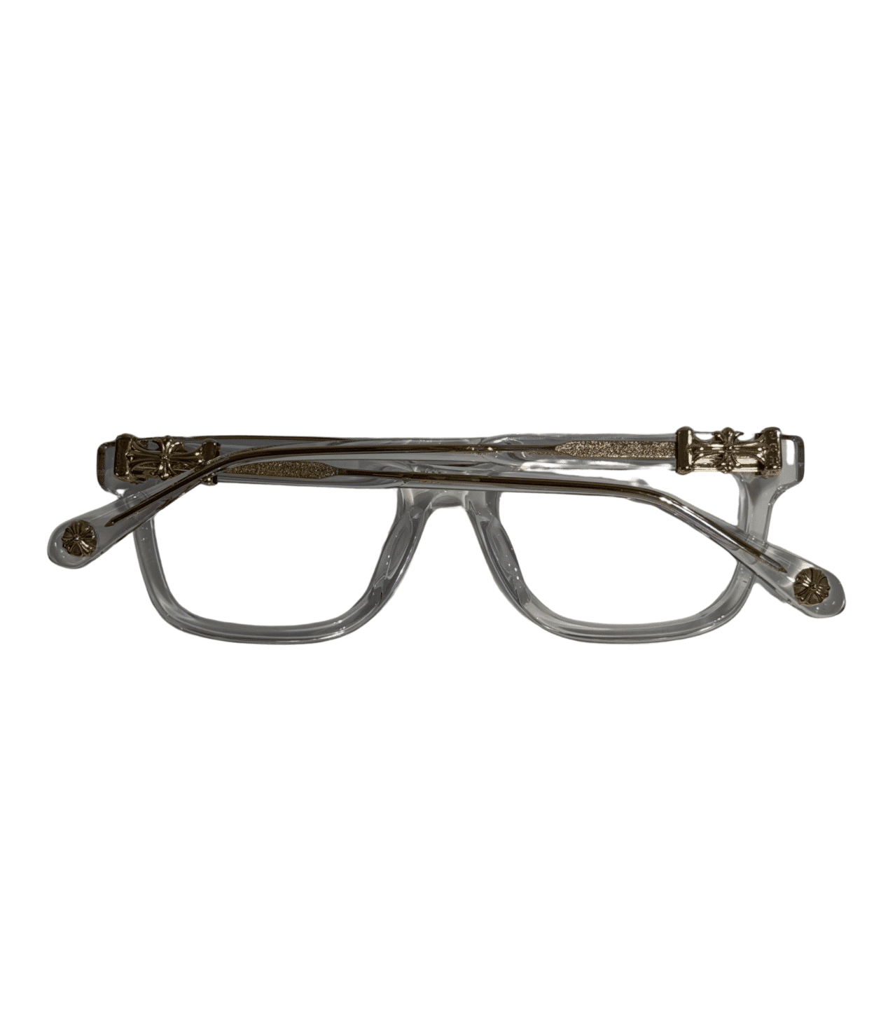 Chrome Hearts Cox Ucker Clear/Gold Glasses - Pre-Owned