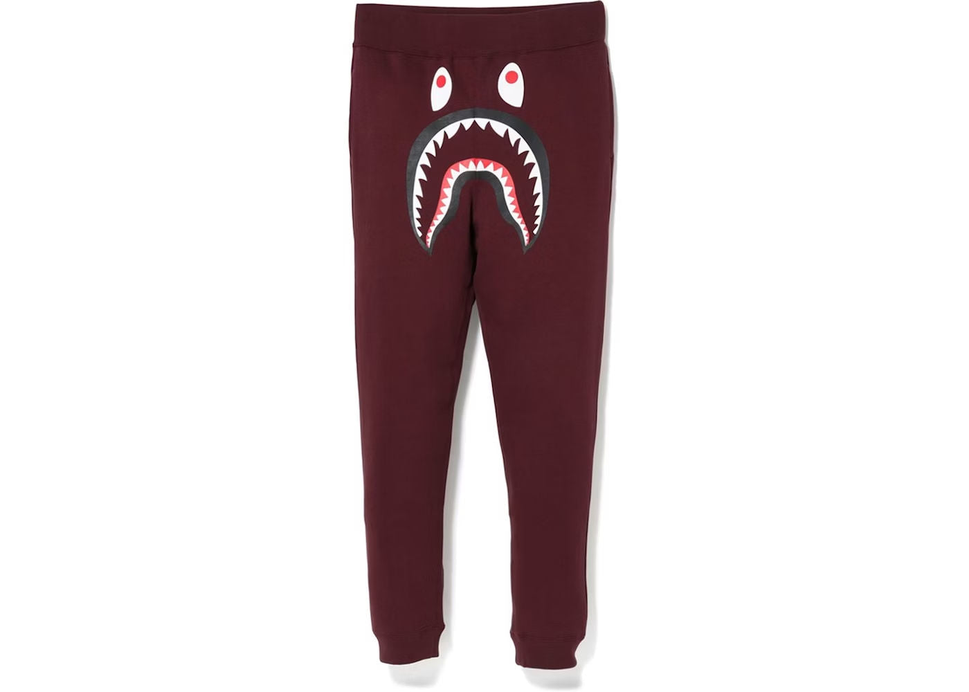 BAPE Shark Slim Sweat Pants Burgundy (Tried On)