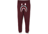 BAPE Shark Slim Sweat Pants Burgundy (Tried On)