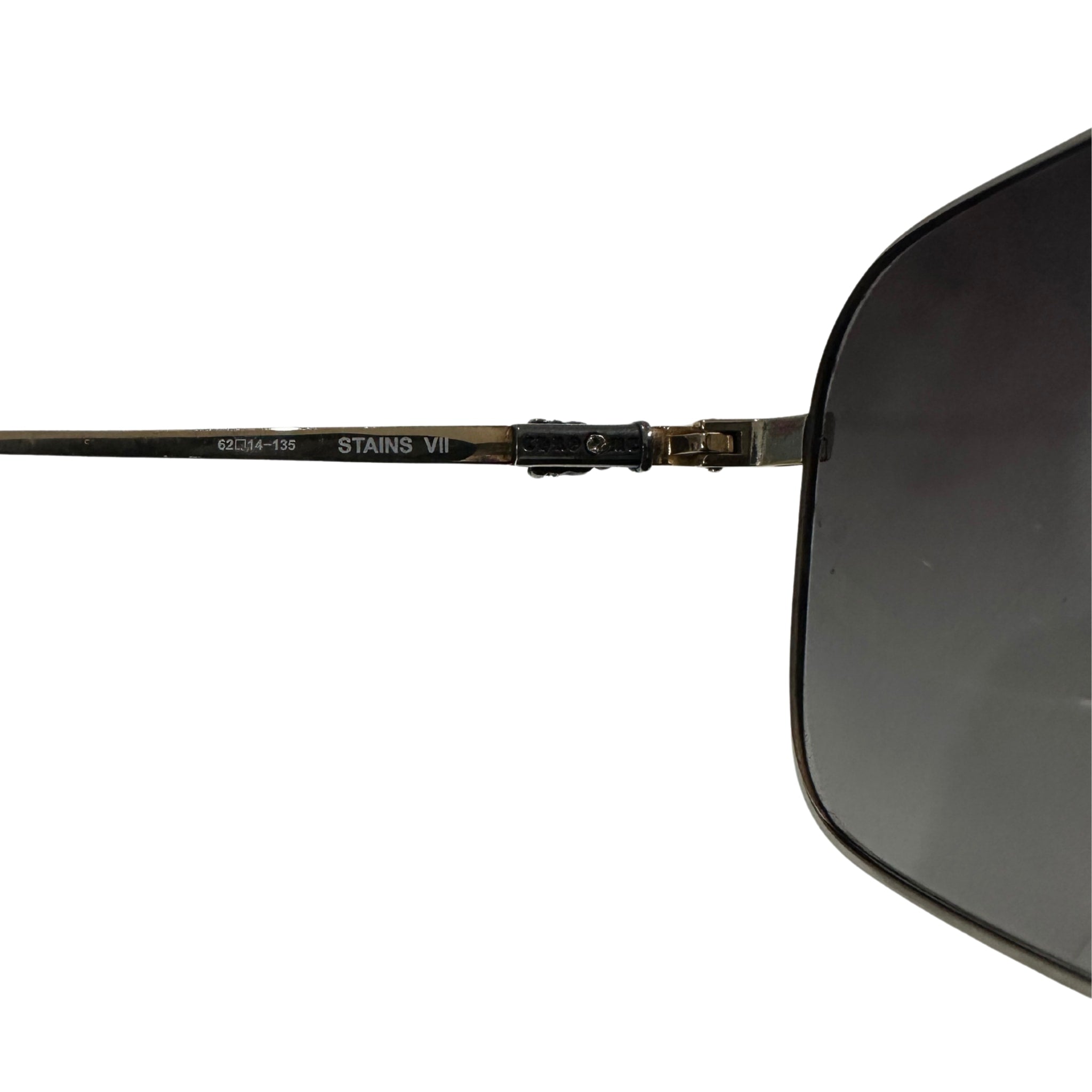 Chrome Hearts Stains VII Sunglasses Black/Gold (Preowned) - Pre-Owned