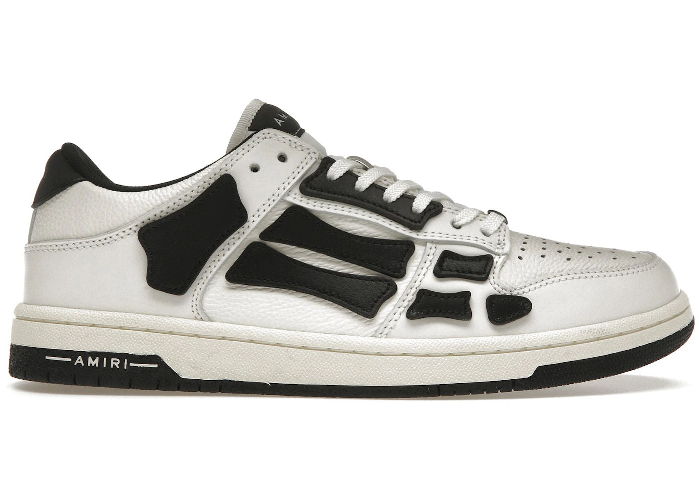 AMIRI Skel Top Low White Black White - Pre-Owned Size 40/ US 8