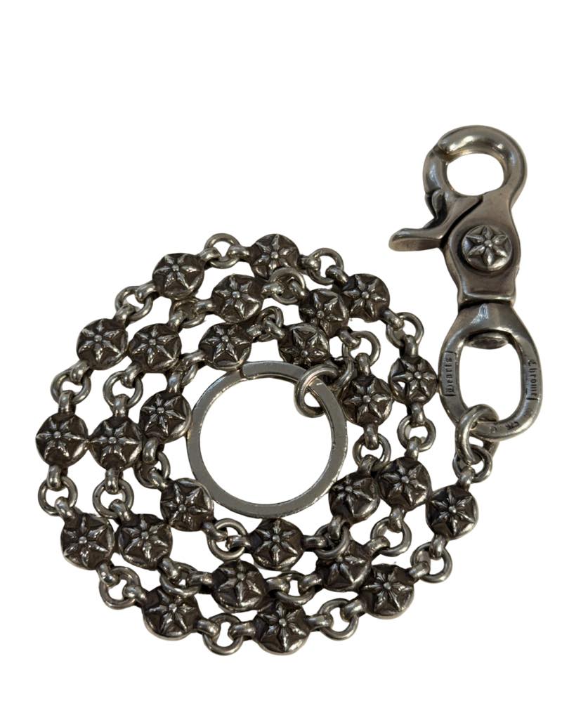 Chrome Hearts Star Ball Wallet Chain w/Keyring - Lightly Used (21 Inches)