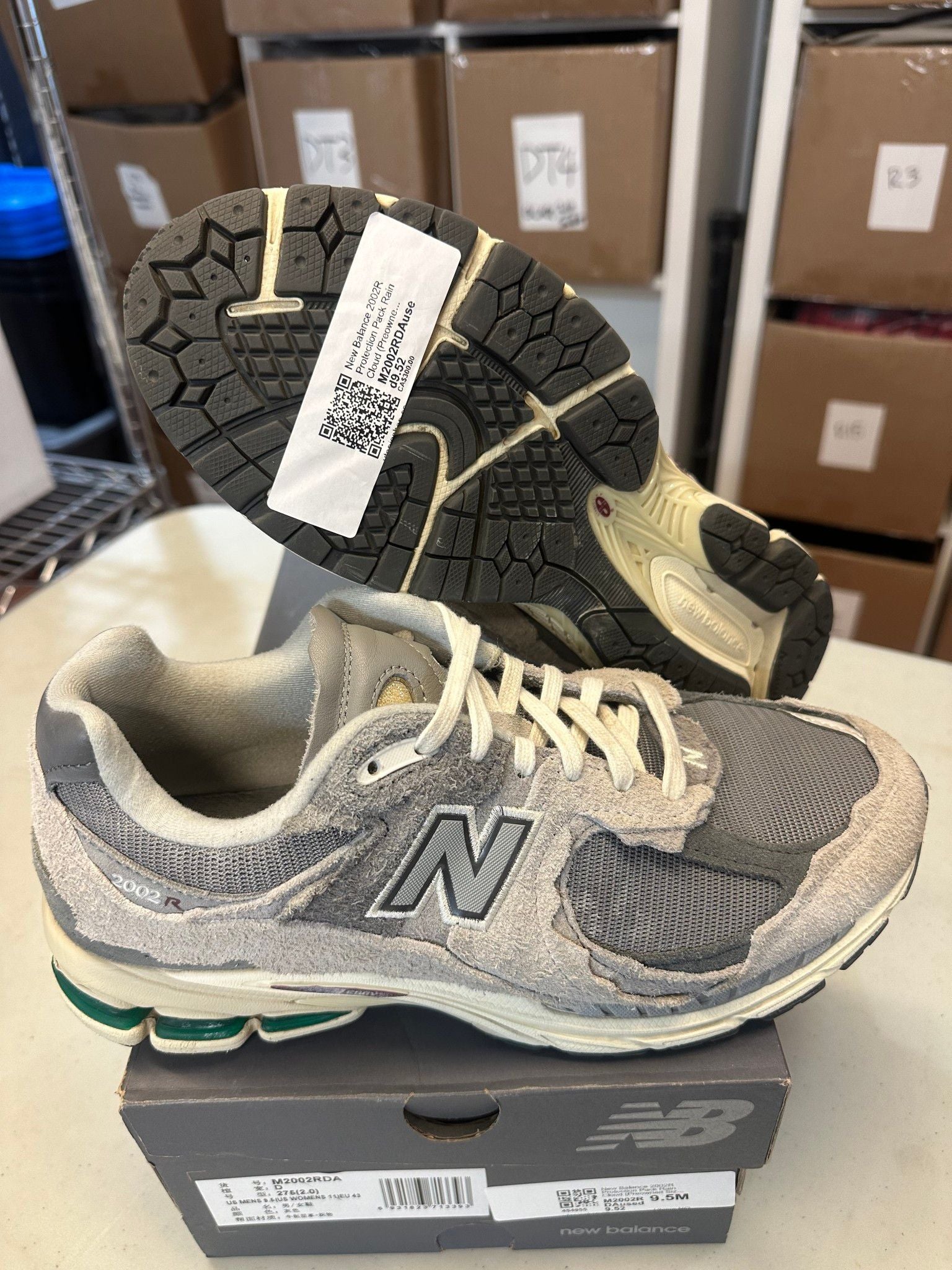 New Balance 2002R Protection Pack Rain Cloud - Pre-Owned Size 9.5