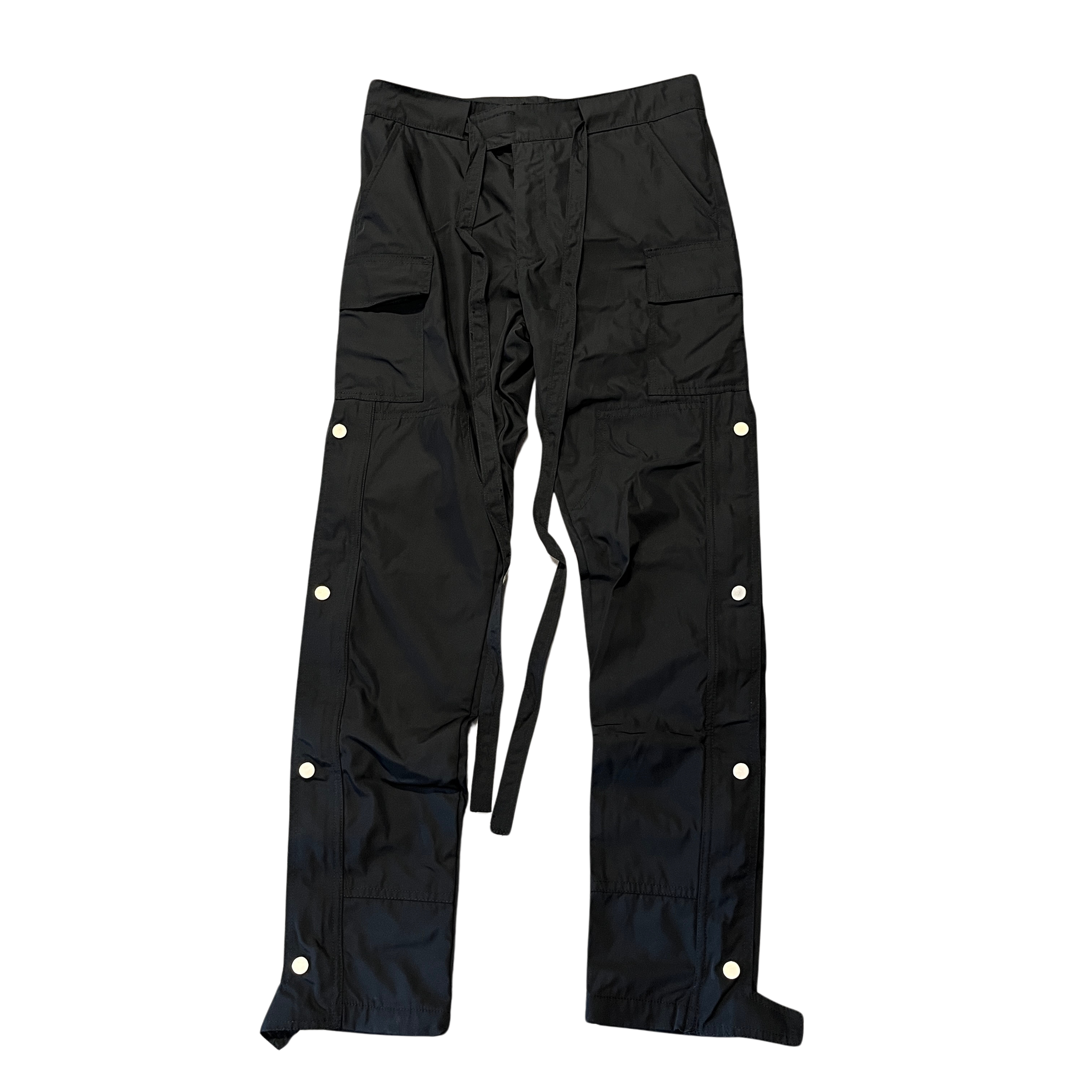 Uniform Studios Nylon Cargo Snap Pants Black