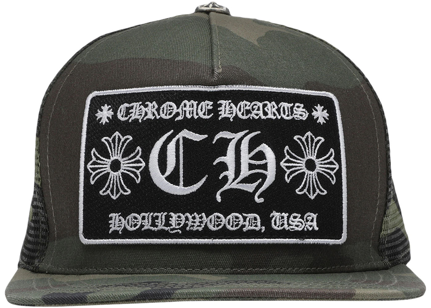 Chrome Hearts CH Hollywood Trucker Hat Camo