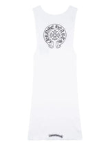 Chrome Hearts Horseshoe Logo Rib Tank Top White