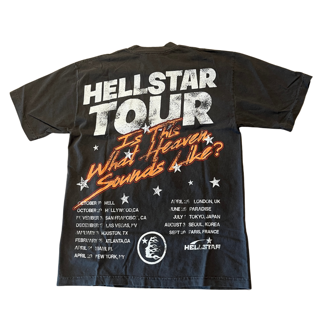 Hellstar Studios Biker Tour Tee Washed Black (OVERSEAS EXCLUSIVE)